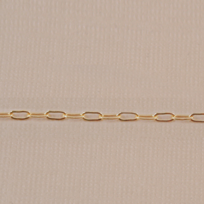 Chain & Clasps Gold Filled Drawn Cable Chain 3.5mm x 2mm, by the Inch
